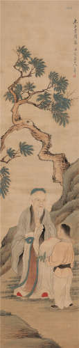 改琦（1773～1828） 献寿图 镜片 设色绢本