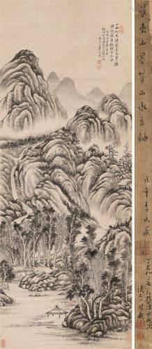 董邦达（1696～1769） 林溪秋隐 立轴 水墨纸本