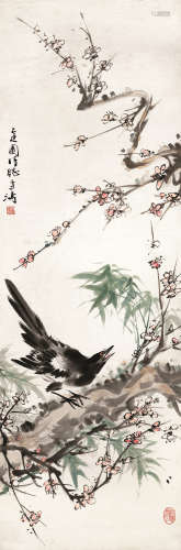 王雪涛（1903～1982） 喜鹊 立轴 设色纸本