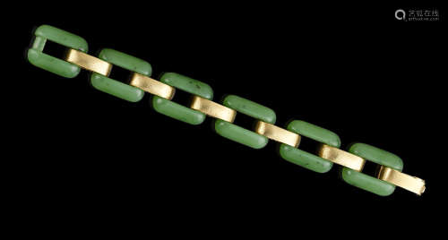 Fine Apple Green Nephrite Bracelet