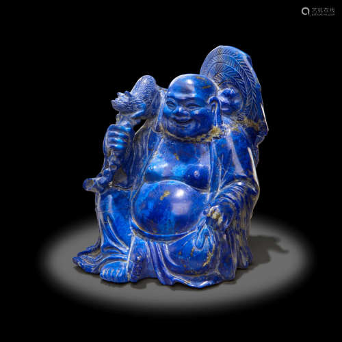 Lapis Lazuli Carving of a Buddha