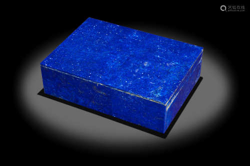 Large Lapis Lazuli Intarsia Box