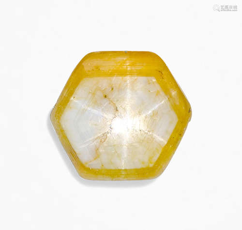 Yellow and White Star Sapphire