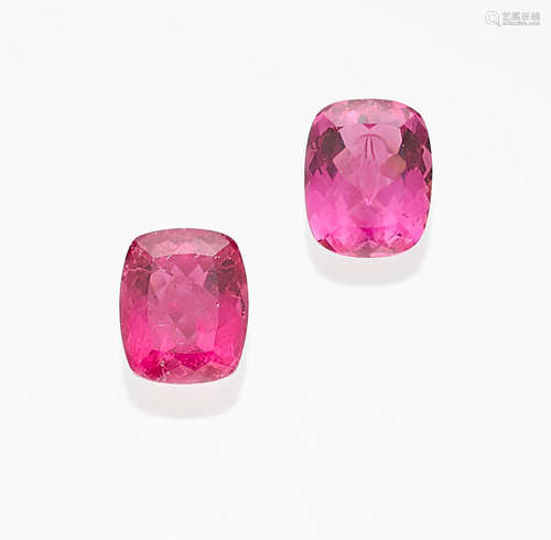 Pair of Hot Pink Tourmalines