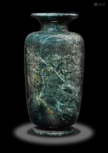 Large Green Jasper Vase