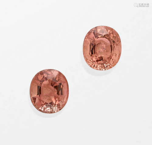 Matched Pair Pink Tourmalines