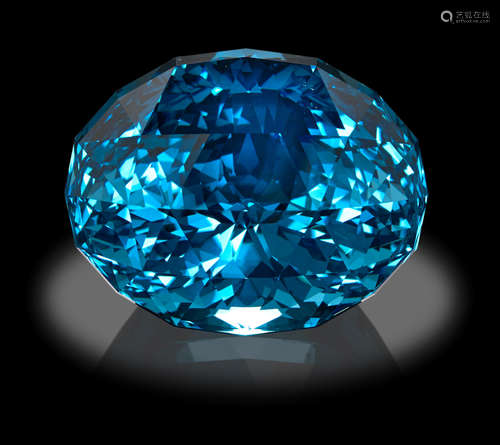 Exceptional Museum-Quality Blue Topaz- 