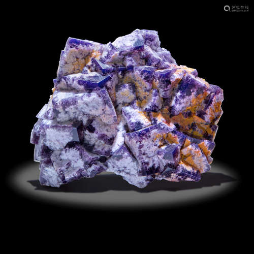 Purple Fluorite with Barite