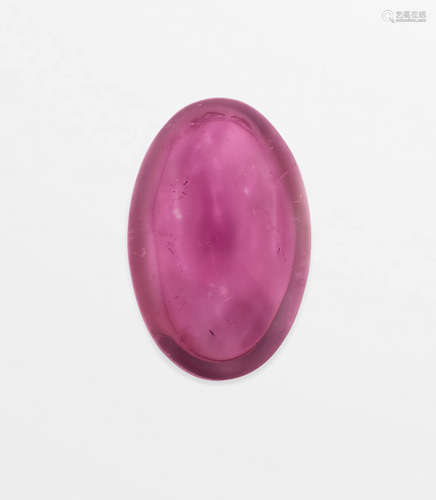 Exceptional Rubellite Tourmaline Cabochon