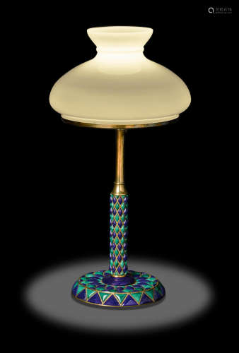 Malachite and Lapis Lazuli Lamp Base by Konstantin Libman