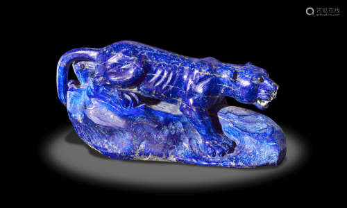 Lapis Lazuli Carving of a Jaguar