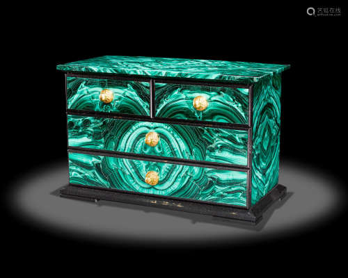 Malachite Intarisa Jewelry Box