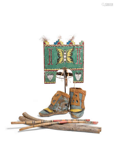 A group of Pueblo dance items