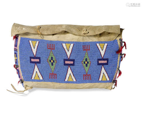 A Sioux beaded possible bag