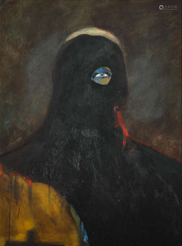 A Fritz Scholder painting, 