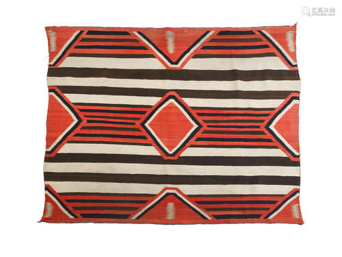 A Navajo late classic/early transitional chief's blanket