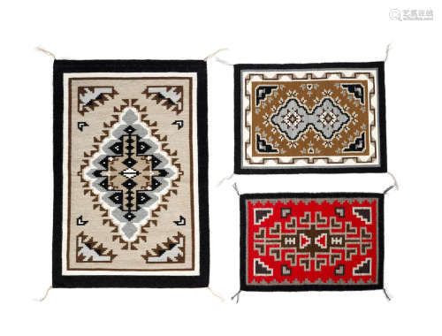 Three Navajo tapestry weavings