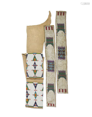 Two Sioux beaded items