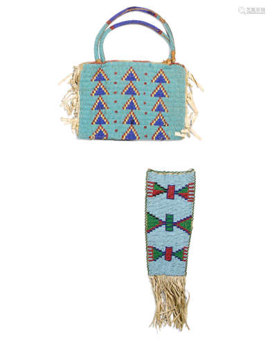 Two Sioux beaded bags