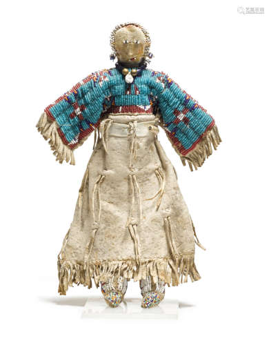 A Sioux beaded doll