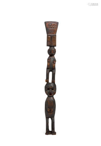 A Northwest Coast totemic carving