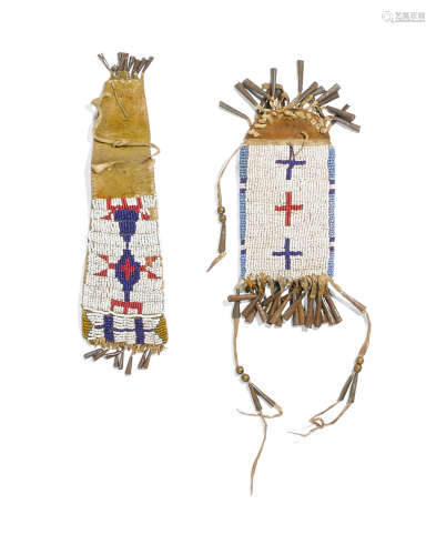 Two Plains beaded pouches