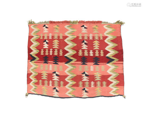 A Navajo late classic/early transitional saddle blanket