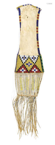 A Sioux beaded tobacco bag