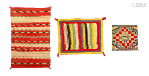 Three Navajo Germantown weavings