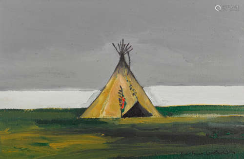 A Fritz Scholder painting