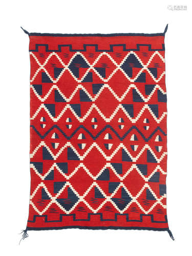 A Navajo classic/late classic child's blanket