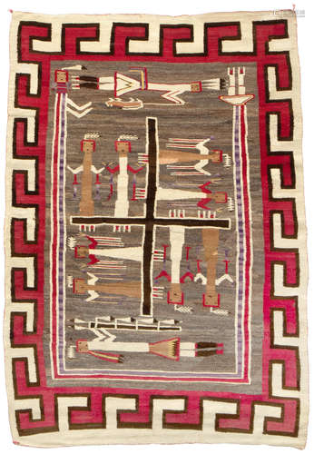 A Navajo pictorial rug