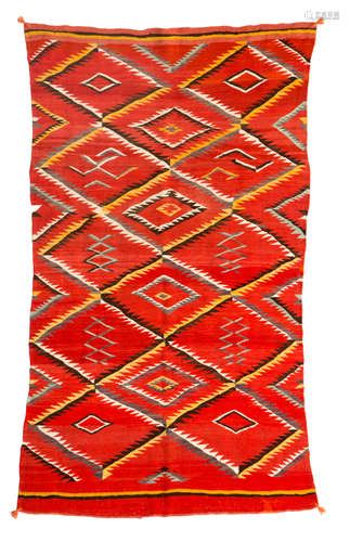 A Navajo transitional rug