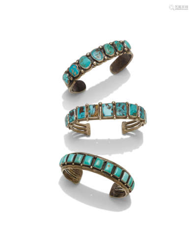 Three Navajo bracelets