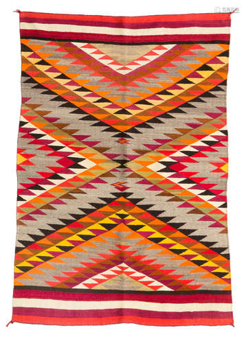 A Navajo transitional rug