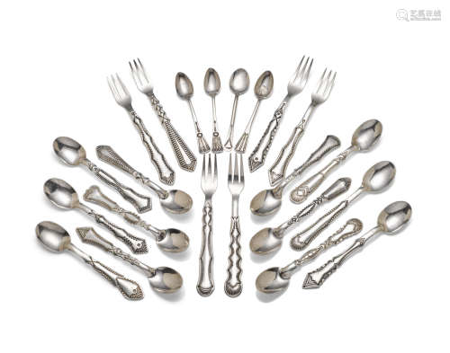 Twenty-two Navajo silver utensils