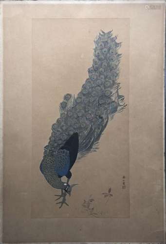 Mori TETSUZAN (1775 1841). Aquarelle sur papier re...