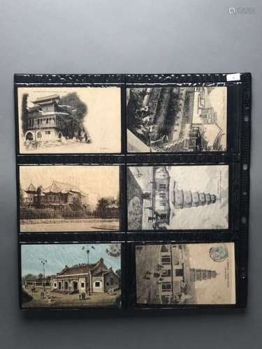Réunion de 6 cartes postales anciennes dont exposi...