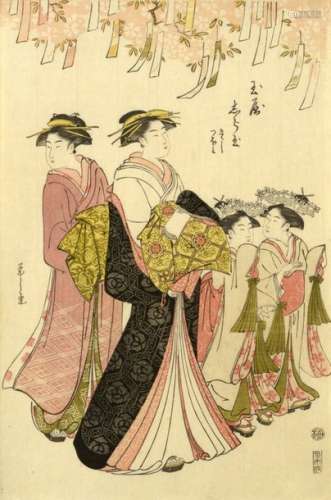 JAPON, XVIII XIXe siècleChobounsai Eishi (appel...