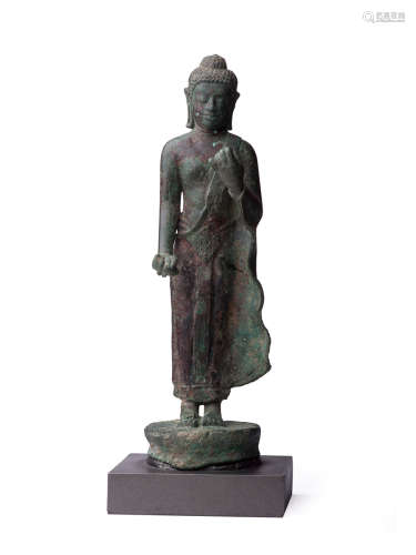 11世紀 東南亞銅立佛像