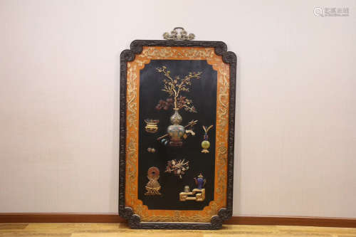 17-19TH CENTURY, A HANGING SCREEN, QING DYNASTY