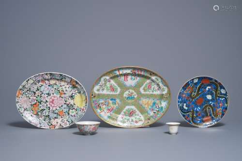 A varied collection of Chinese famille rose wares, 19/20th C.