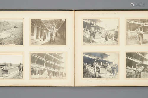 An album of photographs documenting a trip to China, early 20th C.