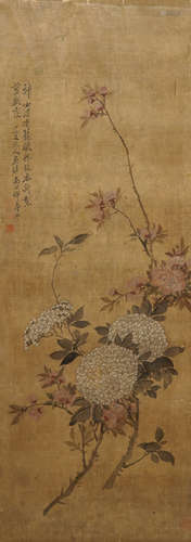 Yun Shouping (1633–1690): Flower branches, ink and colour on paper, 17th C.