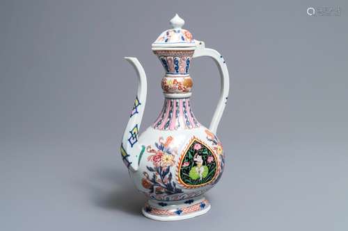 A rose-Imari Islamic market ‘aftaba’ ewer, Samson, Paris, 19th C.