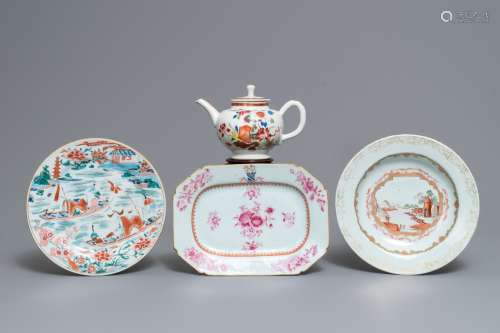 A varied collection of Chinese famille rose wares, Yongzheng/Qianlong