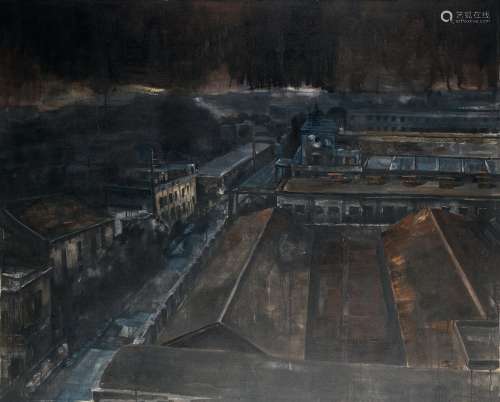 罗灵 2005年作 老工业区 布面油画