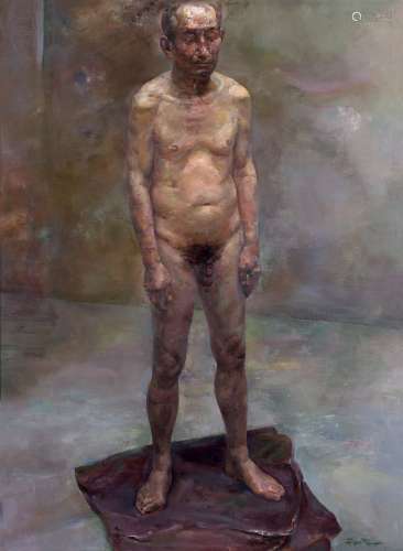 范勃 2001年作 男人体 布面油画