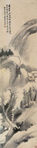 胡公寿（1823～1886） 山水 立轴 纸本