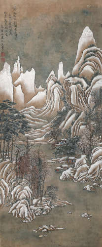 王石谷（1632～1717） 山水 立轴 绢本